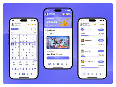 Sudoku Mobile App UX/UI 🧩 design game app gaming gaming app mobile mobile app mobile app design mobile ui mobile ux motion design motion graphics sudoku sudoku mobile app ui ux