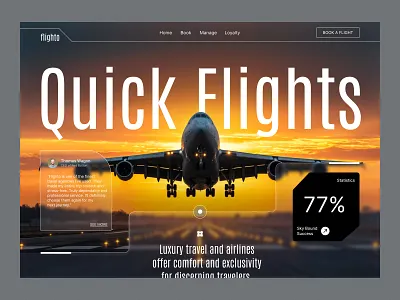 Travel & Booking airline website booking platform clean interface flight booking landing page minimal design modern ui responsive design travel agency travel ui ui design user experience ux design visual design web design website design