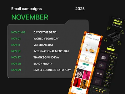 November Email Campaign design email email builder email campaign email design email marketing email newsletter email templates html email newsletter stripo email ux design web design