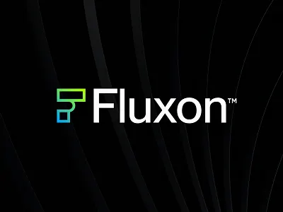 Fluxon - Logo Design ai automation brand identity design branding corporate f flux freelance freelance logo design gradient jeroen van eerden logo minimal monogram social ui user interface ux visual identity design
