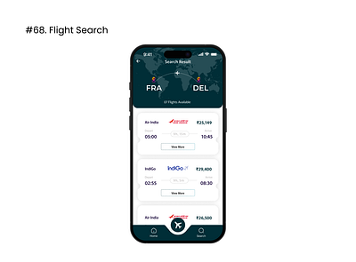 Daily UI 068 : Flight Search 68 dailyui design flight flight search search ui ux