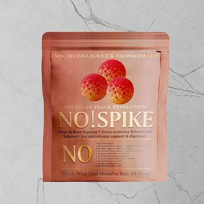 Graphic Design for No!Spike Products 3d 3d rendering branding design food products graphic design rendering visualization
