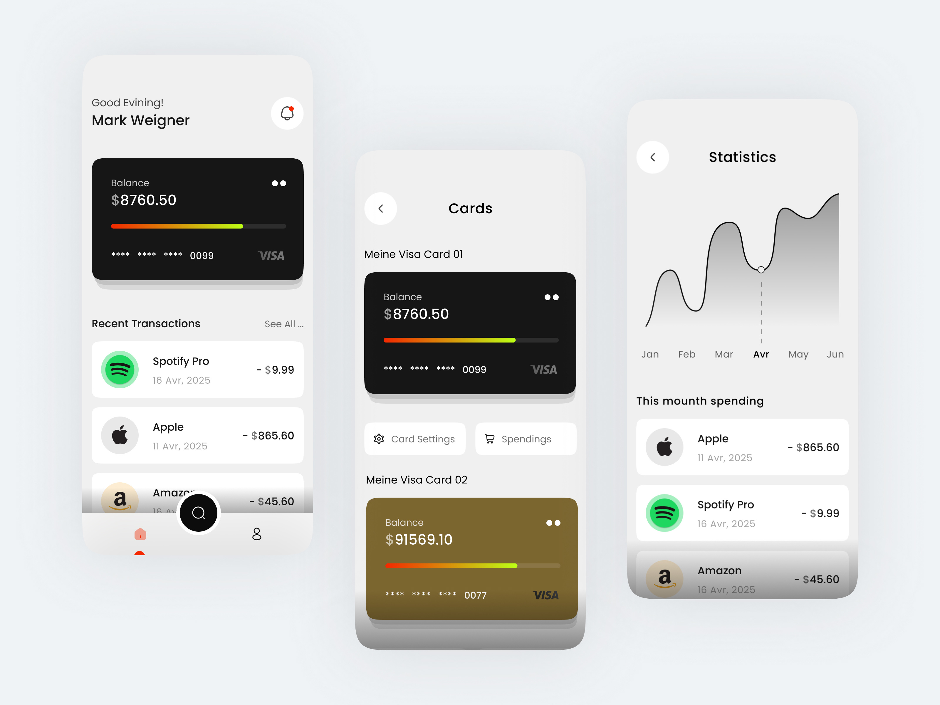 Example of Professional Mobile App UI UX Design