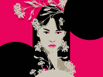 Lisa abstract branding composition design editorial editorial illustration floral girl graphic design illustration laconic minimal portrait portrait illustration poster vector vector illustration woman woman illustration woman portrait