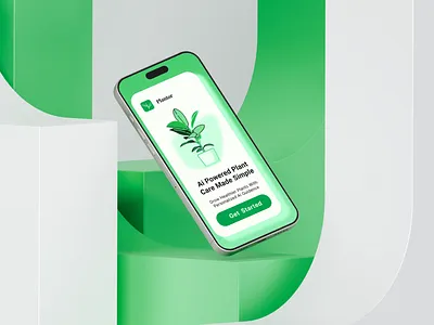 PLANTOR: TAKE YOUR PLANT WITH YOU app illustration typography ui ux