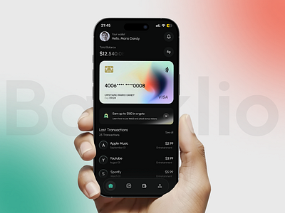 Mobile Finance App app b2b card crm finance finance app fintech investment mobile app money management payment system saas ui user interface ux wallet