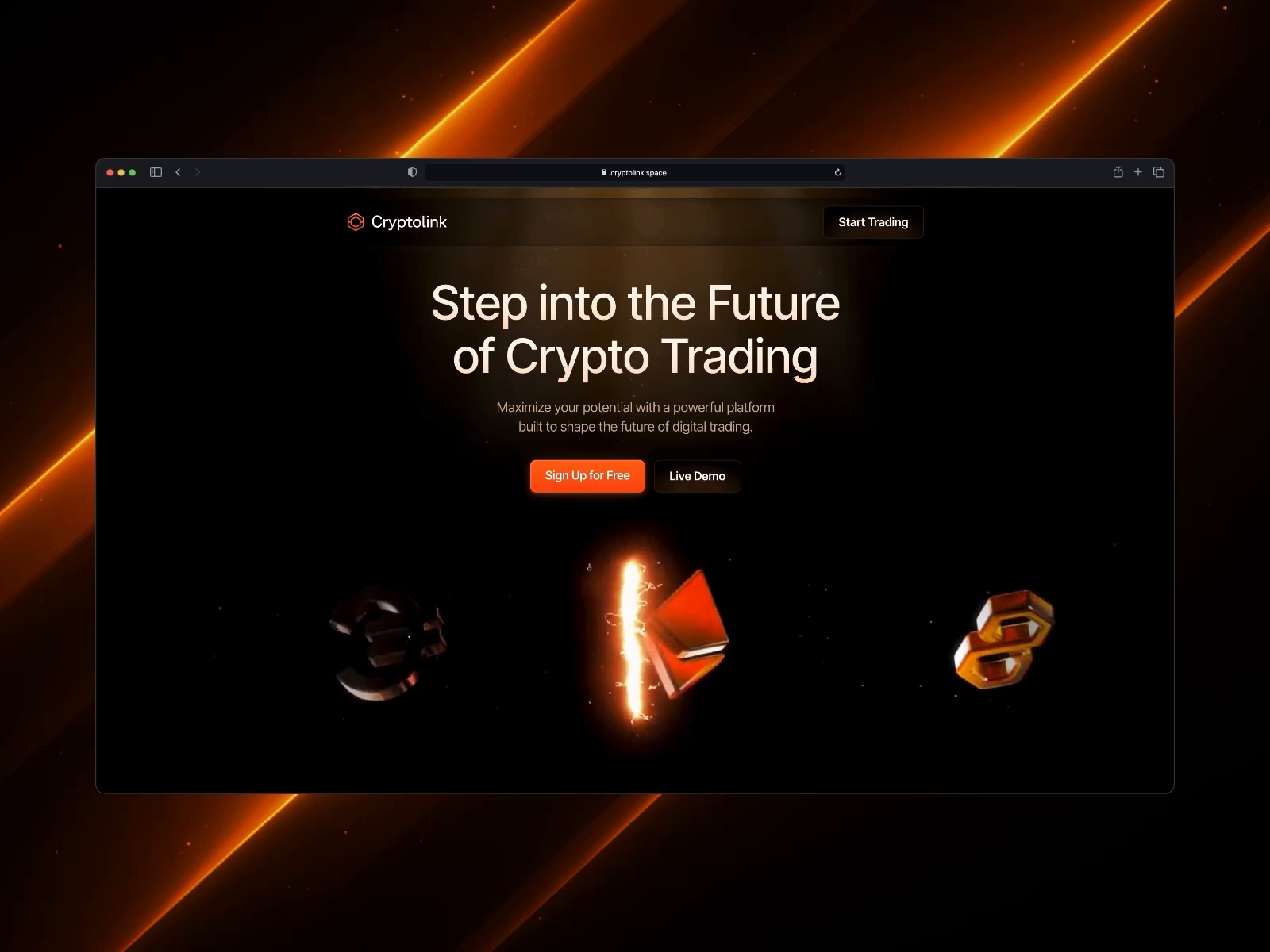 cryptolink.space by Riotters on Dribbble