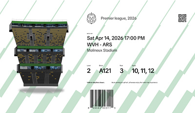 stadium ticket premier league sports stadium slice stadium ticket