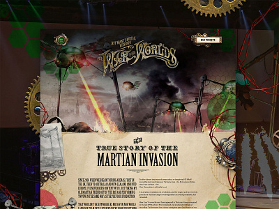 The War of The Worlds brand exploration design graphic design web design website