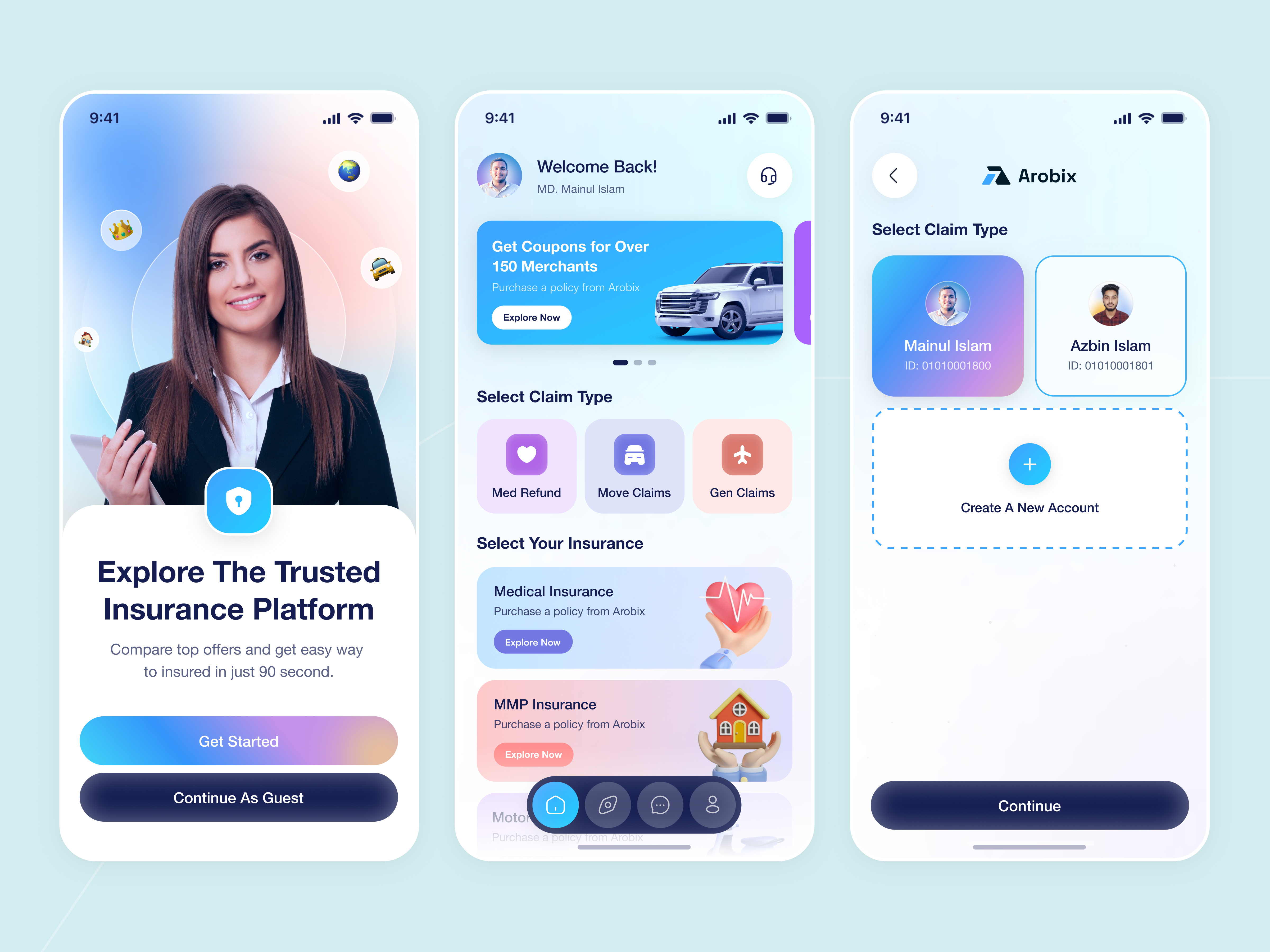 Example of Mobile App Design (I Os & Android)