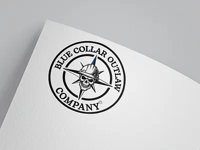 Blue collar compass logo asif rafique compass logo fiverr logo logo design pirates logo