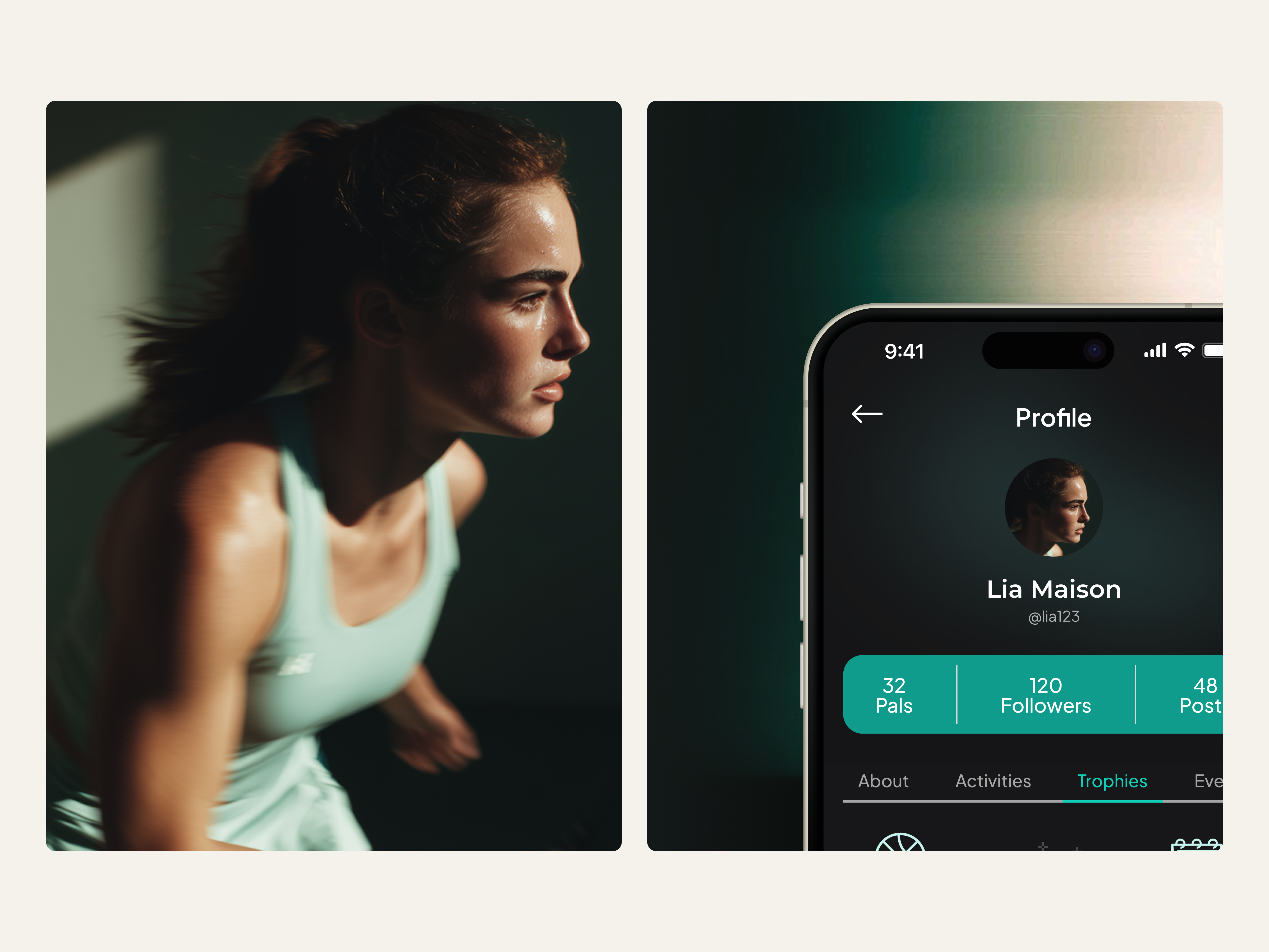 Sportbuddy Fitness App: Profile & Activity android app app design application fitness green ios mobile mobile app mobile design mobile ui sport ui user experience user interface ux uxui
