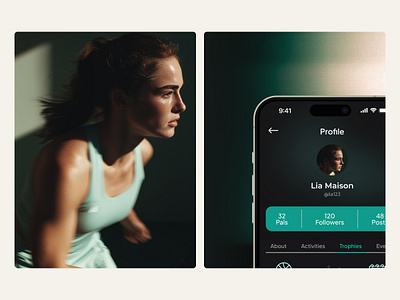 Sportbuddy Fitness App: Profile & Activity android app app design application fitness green ios mobile mobile app mobile design mobile ui sport ui user experience user interface ux uxui