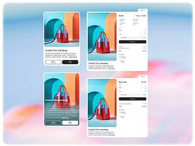 Product card. Booking & Purchase components design e commerce ecommerce product card ui ux