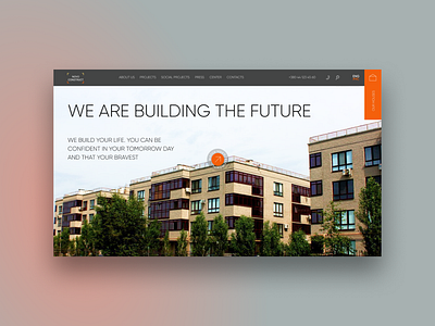 Creation of a multi-page website for a construction company building company design landing logo site ui ux web design