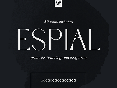 ESPIAL TYPEFACE - 36 FONTS brand branding bundle creative design espial font graphic design illustration lettering logo long text typeface ui