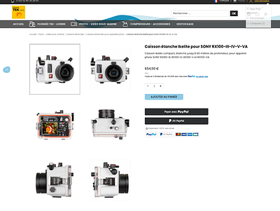 E-Commerce B2B/B2C (Prestashop) b2b b2c e commerce intégration tek plongée ui ux