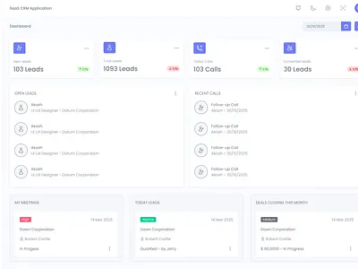 SaaS CRM Dashboard app branding design graphic design illustration logo typography ui ux vector