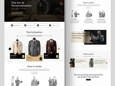 Black Bespoke – Premium Clothing Brand Website bespoke landingpage ui ux webpage website wordpress