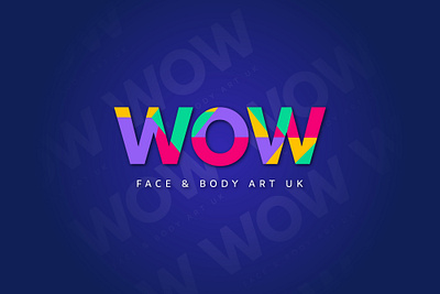 WOW Face & Body Art UK - Brand Development body art branding cooperfields face painter graphic design logo website wow