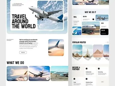 Flygo – Airline Website Design Concept flygo graphic design landingpage ui ux webpage website wordpress