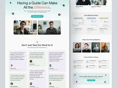 Mentoree – Mental Guidance Website Design graphic design graphics design landingpage mentoree weblodge webpage website