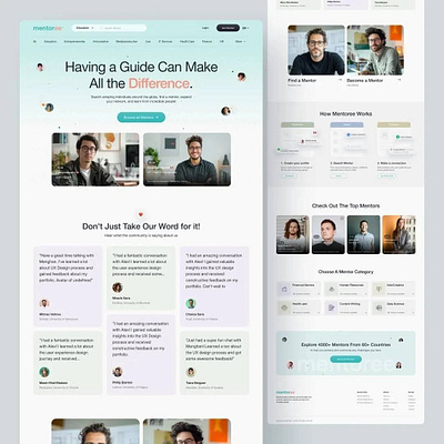 Mentoree – Mental Guidance Website Design graphic design graphics design landingpage mentoree weblodge webpage website