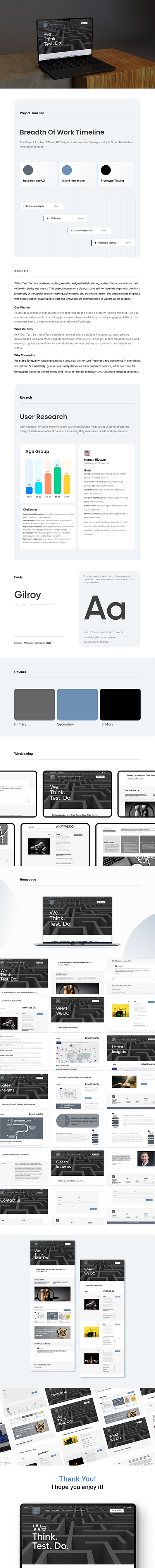 Think. Test. Do. – Modern Consulting Website Design businesswebsite cleaninterface consultingwebsite corporatewebdesign minimaldesign modernui strategyagency uiuxdesign uxcase webdesign