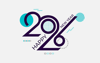 Happy New Year 2026 logo design. 2026 2026 logo branding happy new year happy new year 2026 logo logo design new new year new year 2026 number logo year