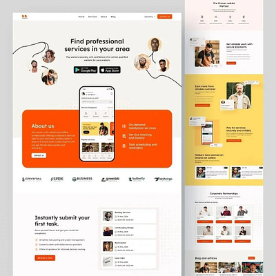 Wokka – Professional Service Provider Website Design design graphic design landingpage webpage website wokka wordpress