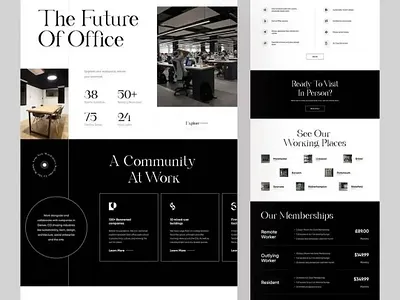 Worky – Office Decoration Website Design graphic design landingpage office space webpage website wordpress worky