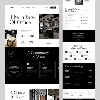 Worky – Office Decoration Website Design graphic design landingpage office space webpage website wordpress worky