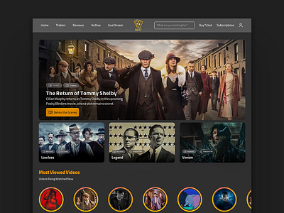 Movie Review & Ticket Webdesign- Home Page figma graphic design landingpage productdesign ui userinterface ux uxuidesign webdesign websitedesign