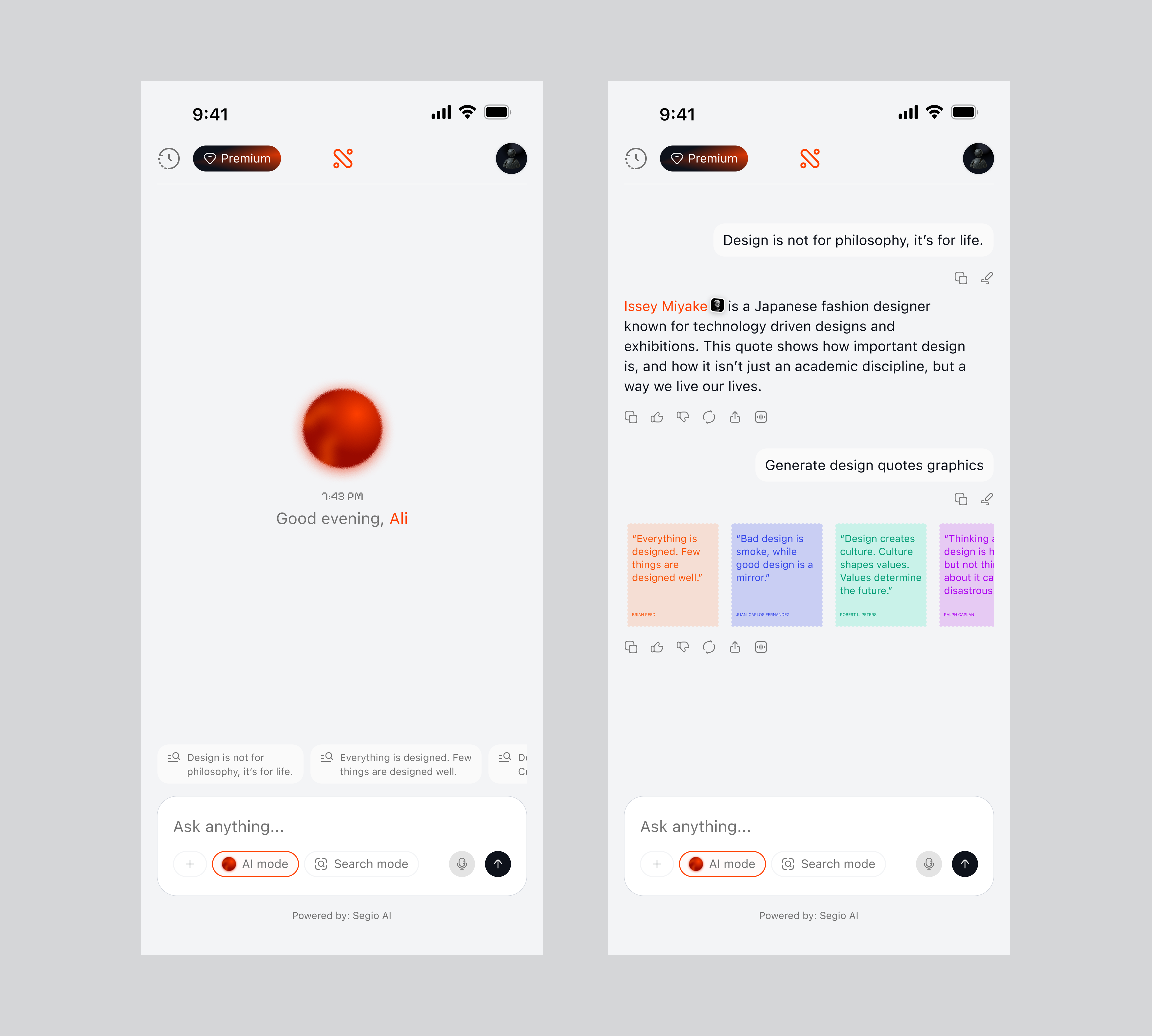 AI Chatbot ai branding mobile design typography ui