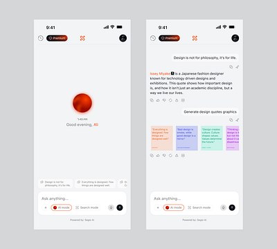 AI Chatbot ai branding mobile design typography ui