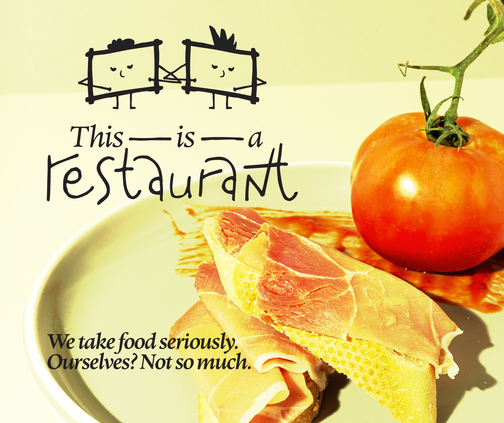 THIS-IS-A-RESTAURANT BRAND IDENTITY brand design brand identity brand identity design branding fun hand drawn illustration logo logo design mascot mascot branding mascot logo playful premium branding restaurant restaurant branding