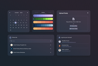 UI/UX components for dental ai tool design ui ux design ux design web deisgn