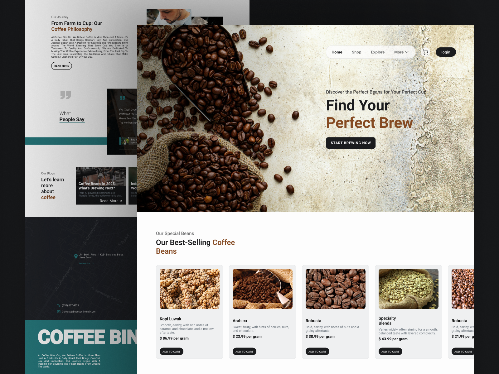 Example of Modern Website & Landing Page Design