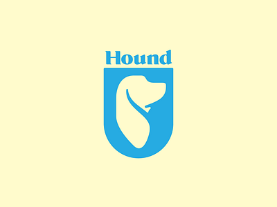 Hound Logo animal badge branding design dog graphic design hound icon illustrator logo minimal patch shield symbol typography vector