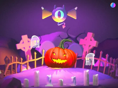 Little Devil’s Halloween 3d animation devil halloween spline