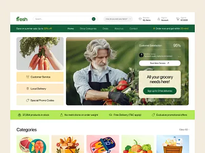 Grocery Ecommerce Website Design ecommerce ecommerce grocery grocery grocery app grocery landing page grocery list grocery market grocery shopping website grocery store grocery web app grocery web design grocery website grocery website designs grocery website ui modern grocery website online grocery online grocery website design shopify trendy grocery website grocery