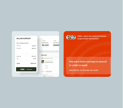 Website design - cards brand cards cta features section startup startupwebsitedesign ui ux web website