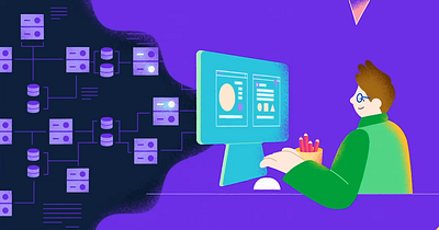 Codeless Architecture - Computer swivel 2d 2d animation after effects animation animator art design illustration
