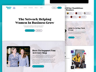 Mums & Co — Website Refresh (UI Revamp) business uiux webdesign womenimpowerment