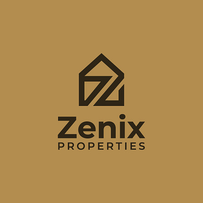 zenix_Real estate_logo brandiderntity branding brandmark companylogo design graphic design illustrator logo real estate logo z letter logo