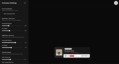 Add to cart animation