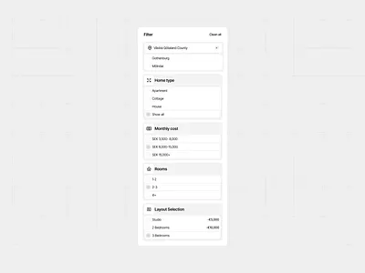 Filters design filters mobile design sort by ui