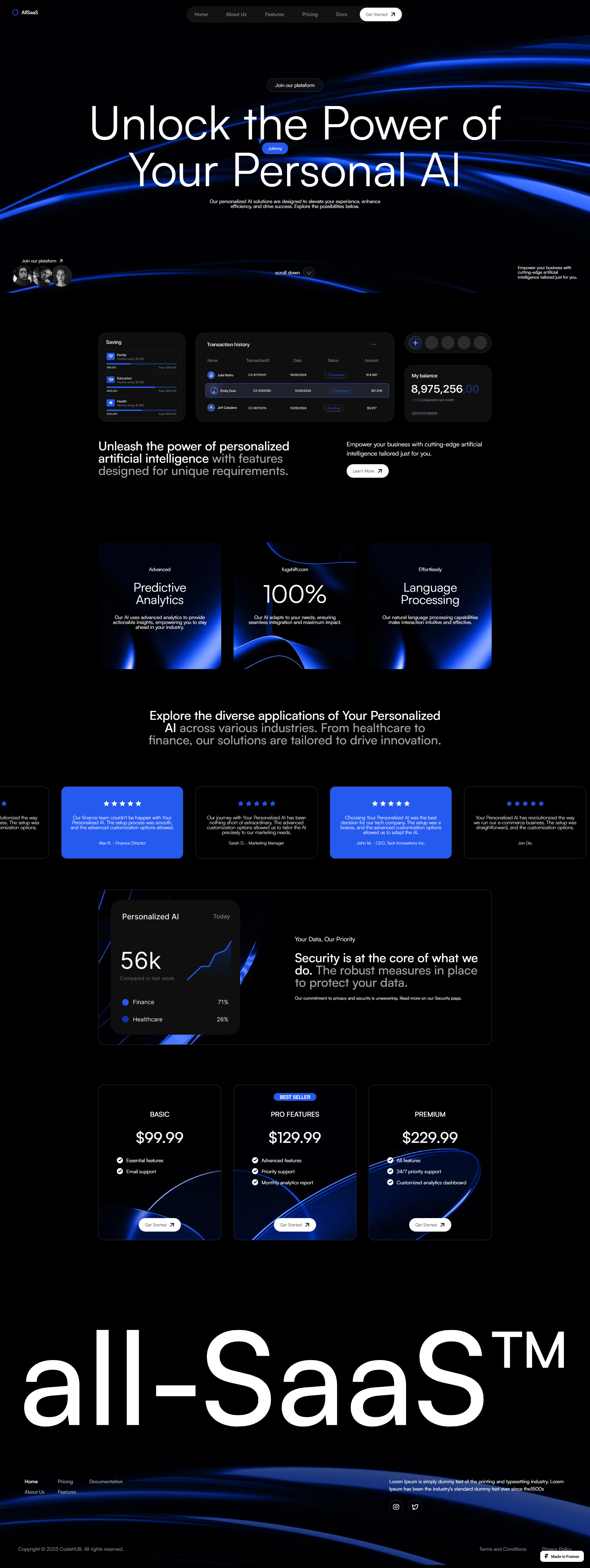 Example of Website UI Design — Figma (Design Only)