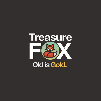 TreasureFox AI – MCM ID + Vision AI app branding illustration logo ui vector