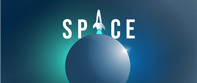 Space branding design graphic design illustration